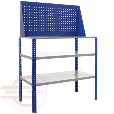 GARAGE №114 Верстак ПРОМЕТ (Серый, синий)