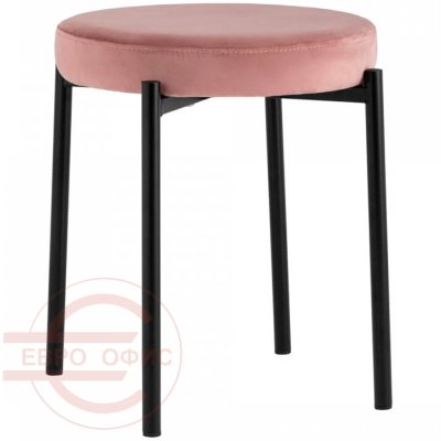 Рио Табурет  Евро Офис, обивка ткань (Пыльно-розовый)