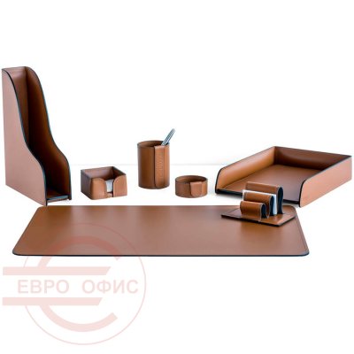 №12 Настольный набор Buvardo (Кожа табак) №12 Настольный набор Buvardo (Кожа табак)