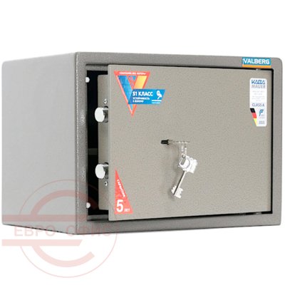 ASM-28 Мебельный сейф VALBERG, ключевой (Оттенок коричневого с эффектом молотковой эмали)