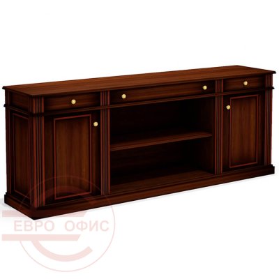 Dan-33 Греденция Мебель Стиль Dante (орех бреннерский/орех темный)