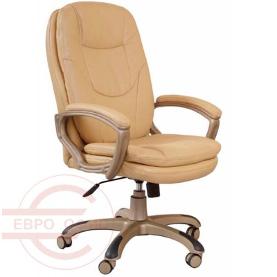 CH-868YAXSN Кресло для руководителя  Бюрократ, обивка экокожа (Бежевый)