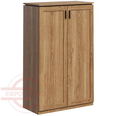 Ot-52 + Ot-8.2 Средний стеллаж с глухими дверьми Мебель Стиль On.Top (Рэд Фокс / венге)