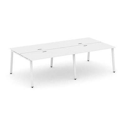SN-6A.DRS-041 Рабочая станция двухсторонняя RIVA Стайл Проджект (Белый/Металл Белый)