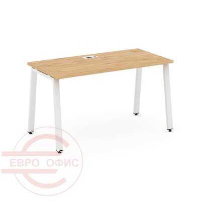 SN-6A.SP-001 Стол письменный RIVA Стайл Проджект (Тиквуд Светлый/Металл Белый)