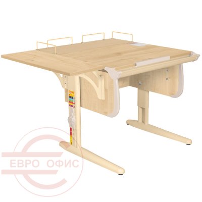 Parta 1/75 + Polka_z 1/750 + Polka_b 1/750-1 Парта с полкой ДЭМИ (Бежевый)