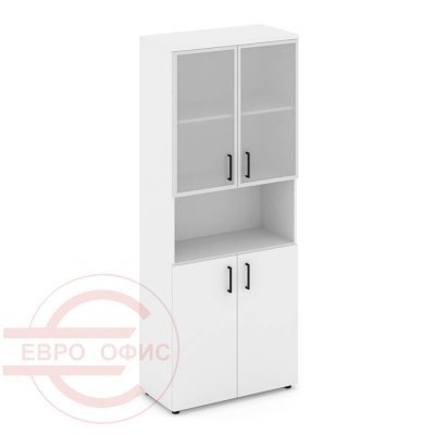 SN.STS-106 Шкаф высокий широкий RIVA Style Project (Белый/Сатин)