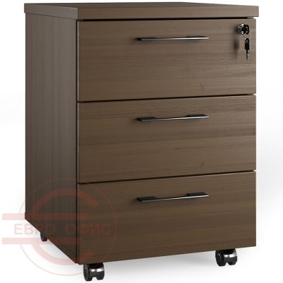 KV-32 Тумба мобильная Мебель Стиль Kvins (Дуб жжёный)