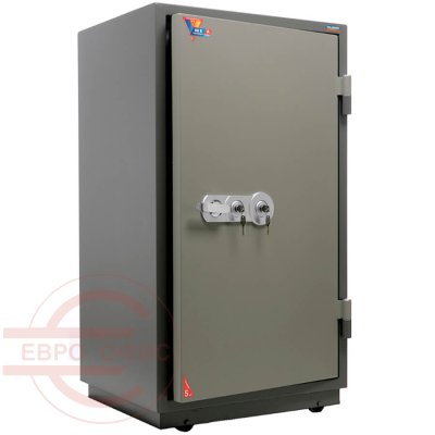 FRS 127.T- KL Огнестойкий сейф VALBERG, два ключевых (Молотковая эмаль - коричневая)