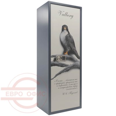 САПСАН-4 PRINT Оружейный сейф VALBERG, ключевой (Корпус — графит (RAL 7024), дверь — рисунок)