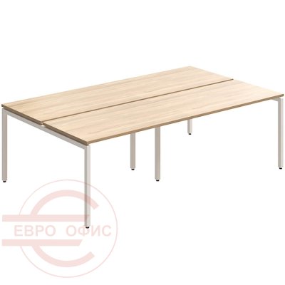 RM-4(x4)+F-52 Стол на металлокаркасе Мебель Стиль Rio Project (Швейцарский вяз MS)