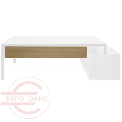 109 202 Передняя панель Profoffice Enzo (Светлый эвкалипт / хром)