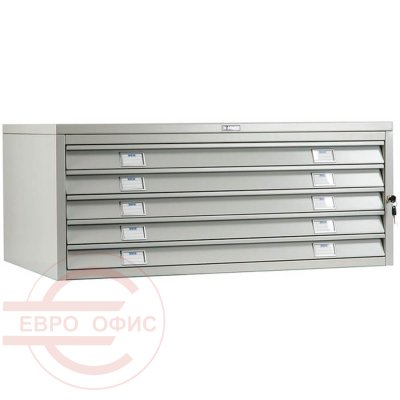 A1-05/2 (промежуточная секция) Картотека большого формата ПРОМЕТ, ключевой (Серый полуматовый (RAL 7038))