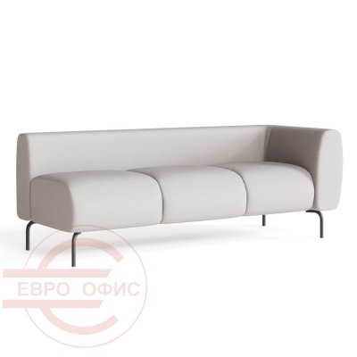 ФД-3Б Диван модуль трехместный левый Фолд (Бежевый (Laguna 290))