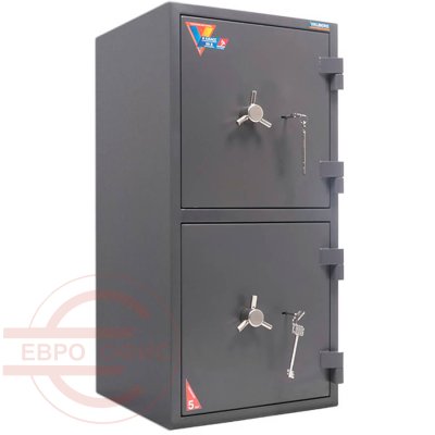 ГРАНИТ 90T/2 Взломостойкий сейф VALBERG, два ключевых (Графит структурированный (RAL 7024))