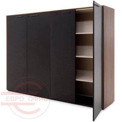 108 604 KR/BL Шкаф для бумаг Profoffice MURANO (Кальяри / черный)