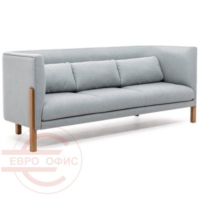 TORDINO 3 low Диван трехместный TORDINO (Серо-голуб/орех)