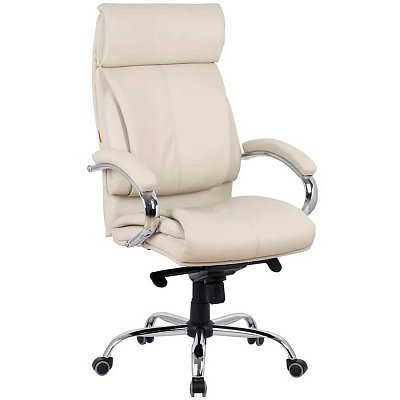 ВИП (SD6503) Кресло для руководителя  Евро Офис, обивка экокожа (Слоновая кость)