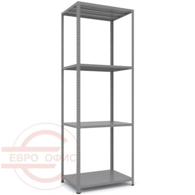 MS_200x70x50 Металлический стеллаж ПРОМЕТ, 4 (Cерый полуматовый (RAL 7038))