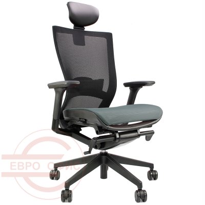 CH6100AHZ Кресло для руководителя CH6100 Fursys, обивка сетка (Серое (2D1B))
