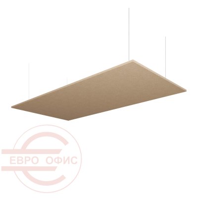 ACO-R612 Потолочная акустическая панель ACOUSOUND, Евро Офис 600х9х1200 мм. (Бежевый (AC-02))