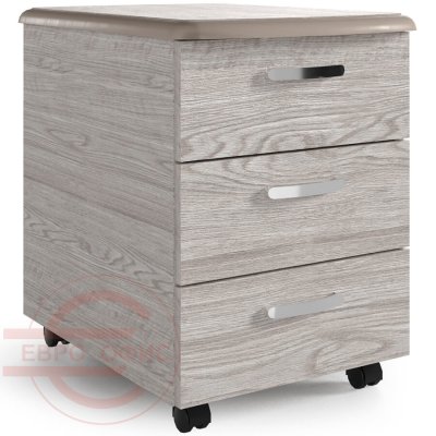 NT-31 Тумба подкатная Мебель Стиль New.Tone (Дуб серебристый / стоун)