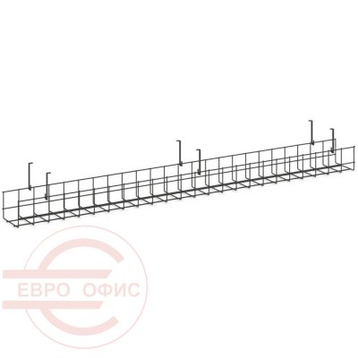 KK-S-160U Кабель-канал П-образный сетчатый узкий RIVA Style Project (Антрацит)