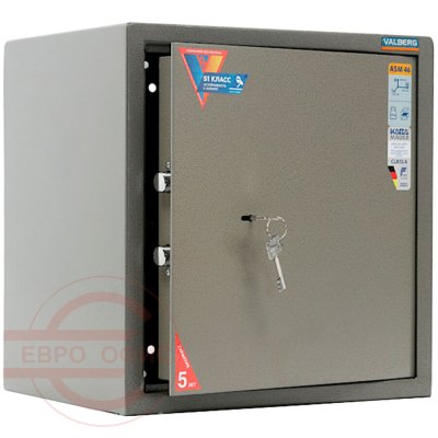 ASM-46 Мебельный сейф VALBERG, ключевой (Оттенок коричневого с эффектом молотковой эмали)