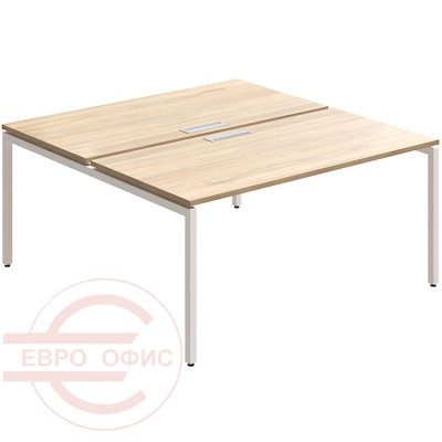 RP-2.1(x2)+F-50 Стол на металлокаркасе Мебель Стиль Rio Project (Швейцарский вяз MS)