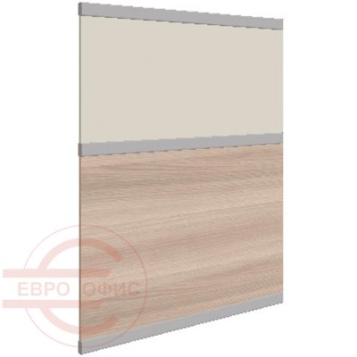 D-130-100.1 Наполнение высокой перегородки Мебель Стиль (Ясень Шимо / Беж)
