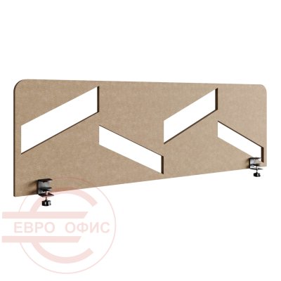 ACOH244 Экран для стола Параллелограмм ACOUSOUND, Евро Офис 2400х9х400 мм. (Бежевый (AC-02))