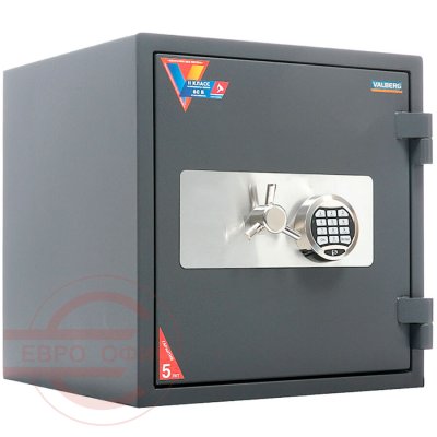 ГАРАНТ ЕВРО 46 EL Взломостойкий сейф VALBERG, электронный кодовый (Графит структурированный)