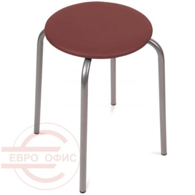 ТЭ2 Табурет  Евро Офис, обивка экокожа (Коричневый)