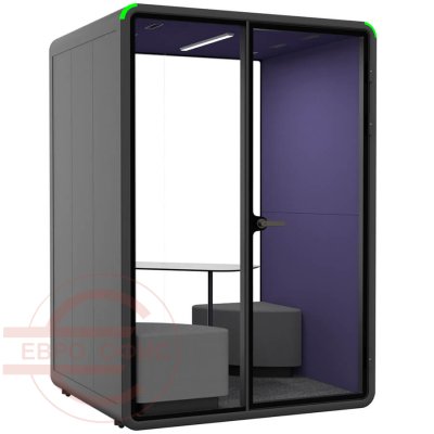 ZB-02 M Акустическая кабина (без опций) ZUM, HECOR (Фиолетовый HY-5012, серый S-06)