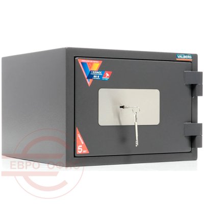 ГАРАНТ 32 Огневзломостойкий сейф VALBERG, ключевой (Графит структурированный (RAL 7024))