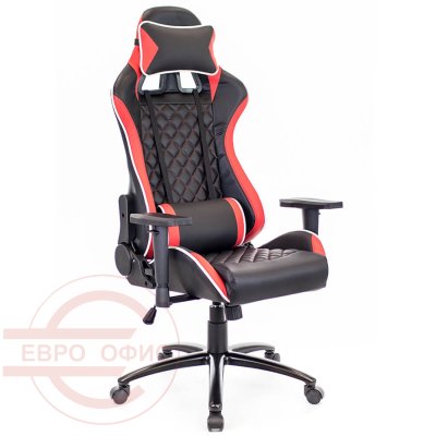 LOTUS S11 Геймерское кресло  EVERPROF, обивка экокожа (Черный / вставки красные)